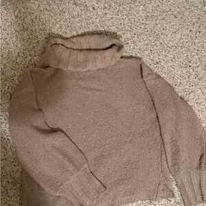 Cozy Brown Turtleneck Sweater